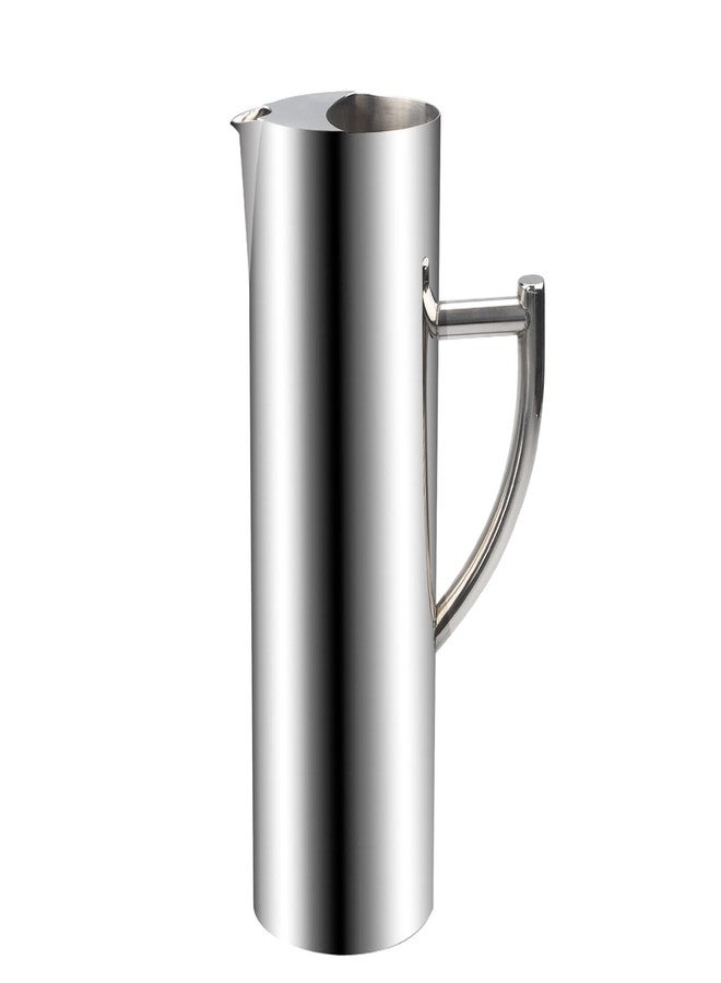 MUGLIO Stainless Steel Water Pitcher - 60 OZ Silver Slender Metal Pitcher for Beverages by MUGLIO - Image 1