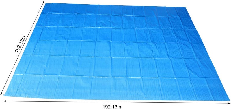 comfrt Swimming Pool Mat for Garden Outdoor Thicken Paddling Family Pools Can Use as Pool Cover Swimming Pool Cloth, Pool Solar Cover Protector, Inflatable Pool Keeps Out Leaves Debris Dirt (192.13x192.13in) - Image 4