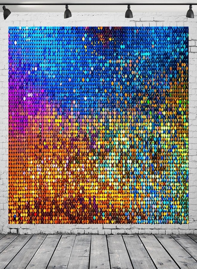 بيليكو خلفية من قماش بيليكو مقاس 7 × 5 قدم، بتصميم كرة ديسكو لامعة مجردة، خلفية لامعة ملونة، ديكورات حفلات ديسكو، لوازم حفلات رقص ديسكو مستوحاة من السبعينيات، دعائم استوديو تصوير حفلات أعياد الميلاد وحفلات الزفاف - Image 2