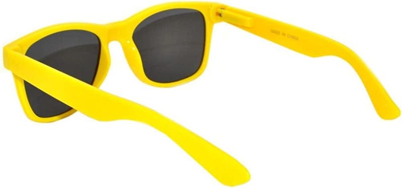 OWL Classic Vintage Sunglasses 80s Style with Clear Lens, Smoke Lens Nerdy Colorful Frames - Image 3