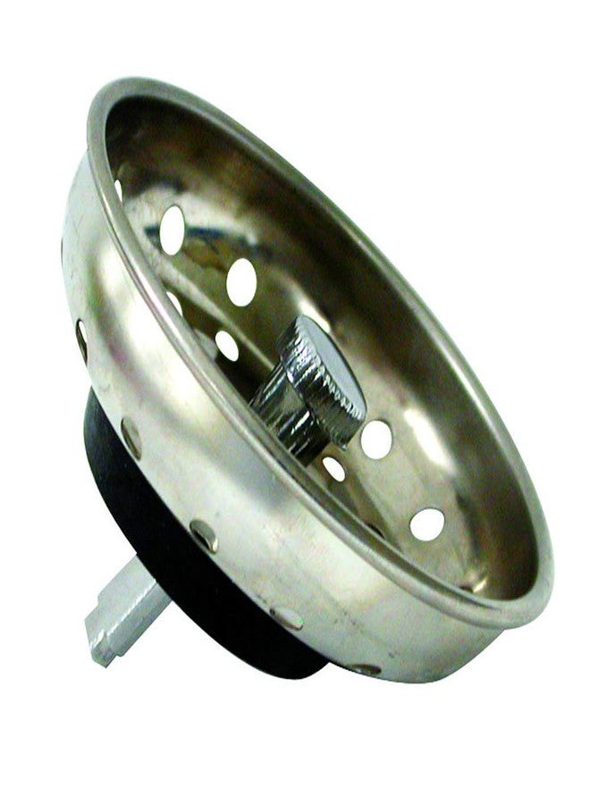 Danco 88275 3-1/4 inch Kitchen Sink Basket Strainer Splash Guard with Stationary Post, Stainless Steel - Image 1