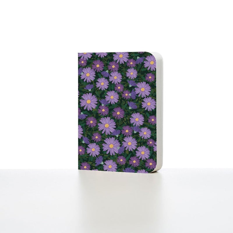 FACTOR NOTES دفتر رسم: بحجم جيب A6، سطح متوسط محبب ناعم 120 جرام (زهور صغيرة) - Image 3