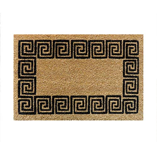 ATMAH Meander Border Door Mat, (Coir, 40cm X 60Cm - Image 1