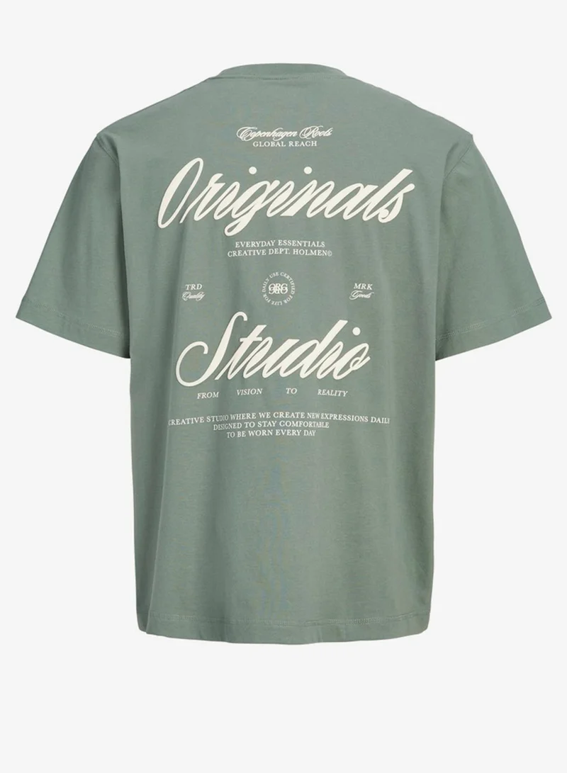 JACK & JONES Laurel Wreath AW 26 Casual Crew Neck T-Shirt for Men | Best Price UAE
