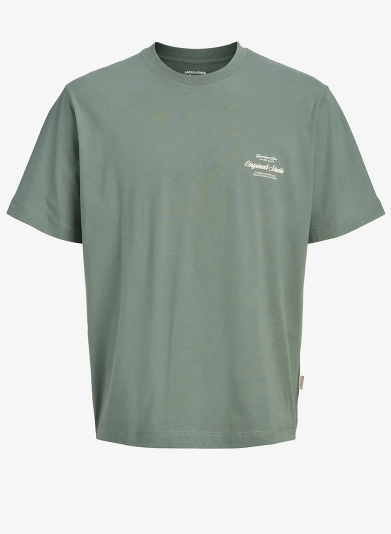 JACK & JONES Laurel Wreath AW 26 Casual Crew Neck T-Shirt for Men | Best Price UAE