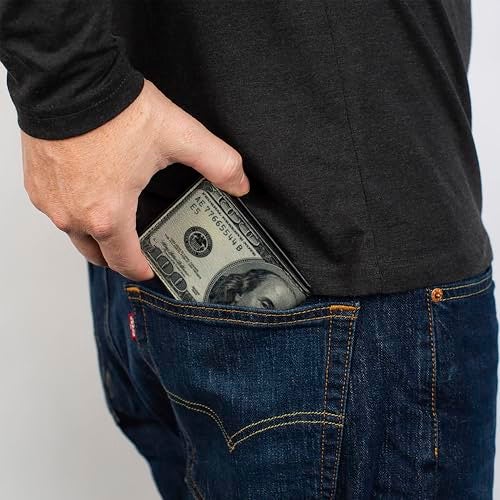 Buckle Down Buckle-Down Mens Bifold Wallet-100 Dollar Bills, Multicolor, 4.0 x 3.5 US - Image 5