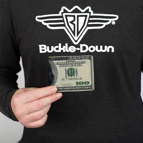 Buckle Down Buckle-Down Mens Bifold Wallet-100 Dollar Bills, Multicolor, 4.0 x 3.5 US - Image 3