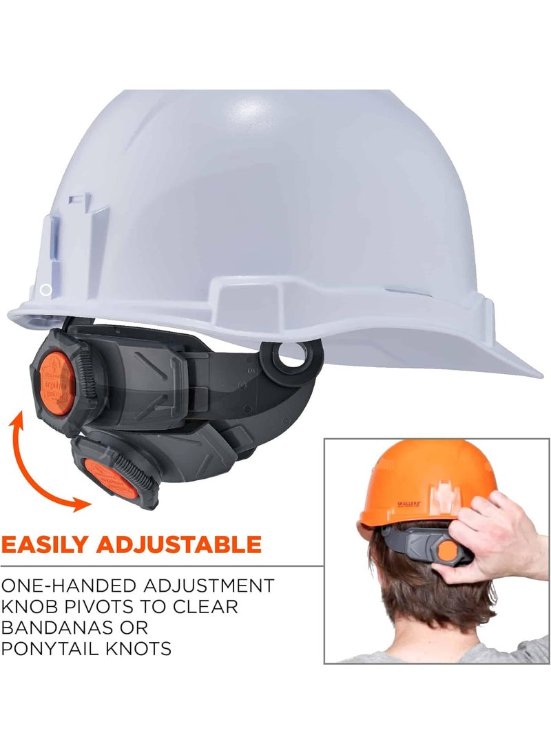 Ergodyne Ergodyne Skullerz 8971 Class E Hard Hat with Light Mount Full Brim Padded Top Pad and Sweatband Included ABS Hardhat  White  - Image 5