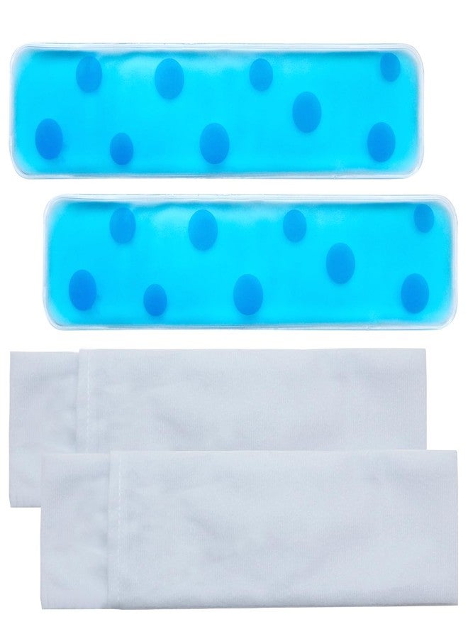 Deyuoau Postpartum perineal ice Pack, Hot and Cold Ice Pack for Women After Pregnancy, Postpartum Ice Pack for Recovery, Affordable & Reusable, 2 Ice Packs and 2 Washable Sleeves. (Pink Flower (Blue - Image 1