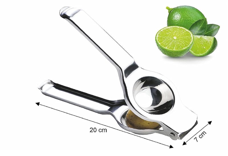 SANGOZ Super Stainless Steel Heavy Lemon Squeezer with Attached Bottle Opener Food Grade Extract Lemon Juice With Less Efforts Pack of 1 - Image 2