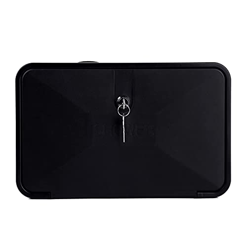 OYMOV RV Exterior Shower Box Kit with Lock for Outside, Outdoor Non-Metallic RV Accessories for RVs, Fifth Wheels, Motorhomes, Travel Trailers, Campers - Black - Image 3