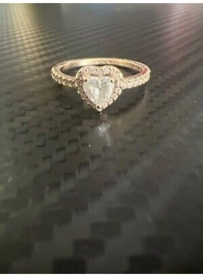 White Gold Plated Italian Silver Ring - Image 3