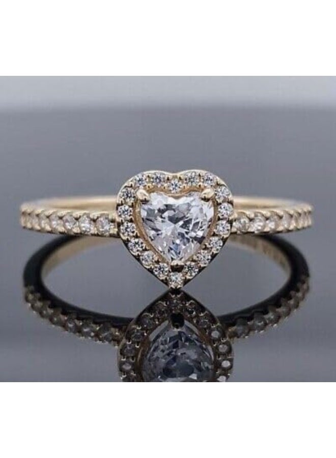 White Gold Plated Italian Silver Ring - Image 2