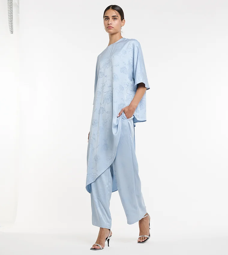 بي سي بي جي BCBG Jacquard Straight Pants