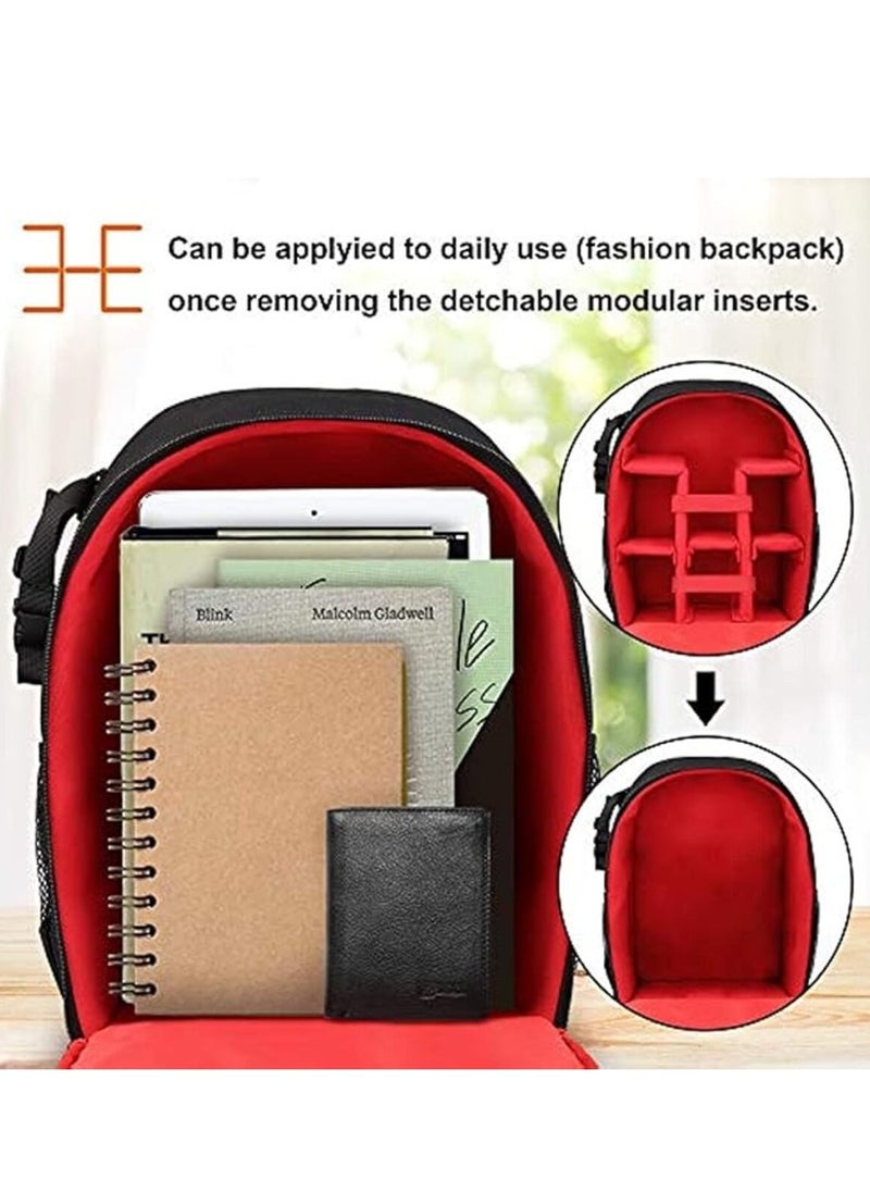 KCDMBUE - Waterproof Camera Backpack with Removable Compartment, Camera Bag for SLR DSLR Mirrorless Camera Waterproof Camera cases - Image 1