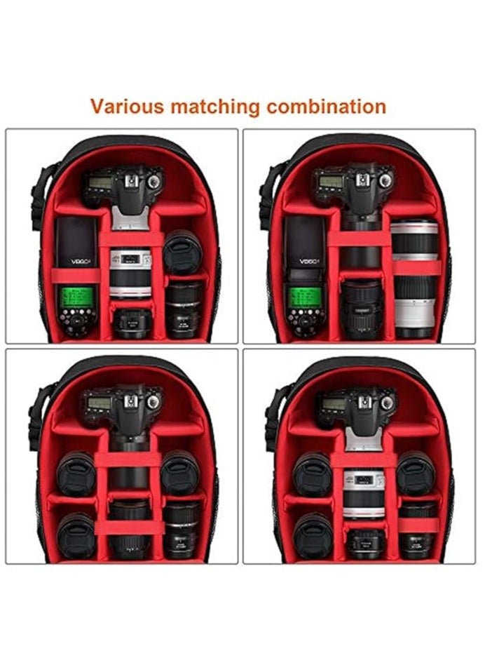 KCDMBUE - Waterproof Camera Backpack with Removable Compartment, Camera Bag for SLR DSLR Mirrorless Camera Waterproof Camera cases - Image 1