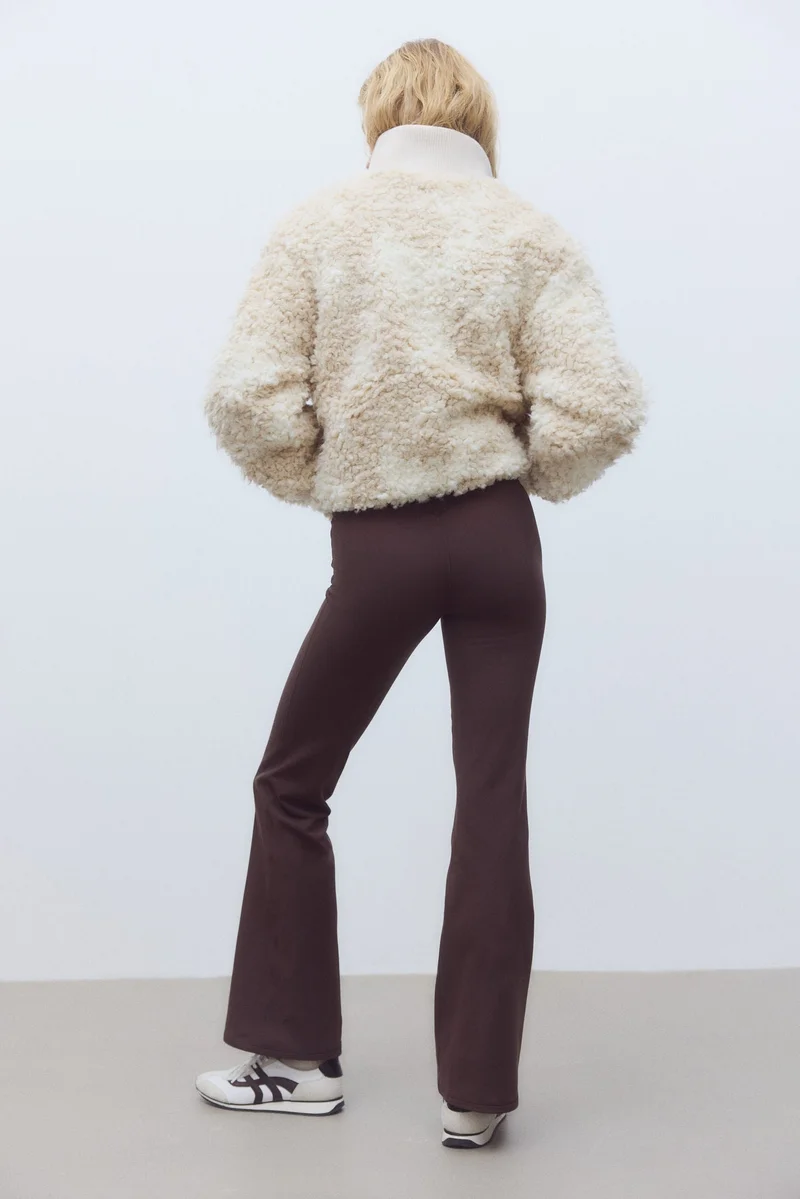 H&M Flared sports fleece leggings with SoftMove™