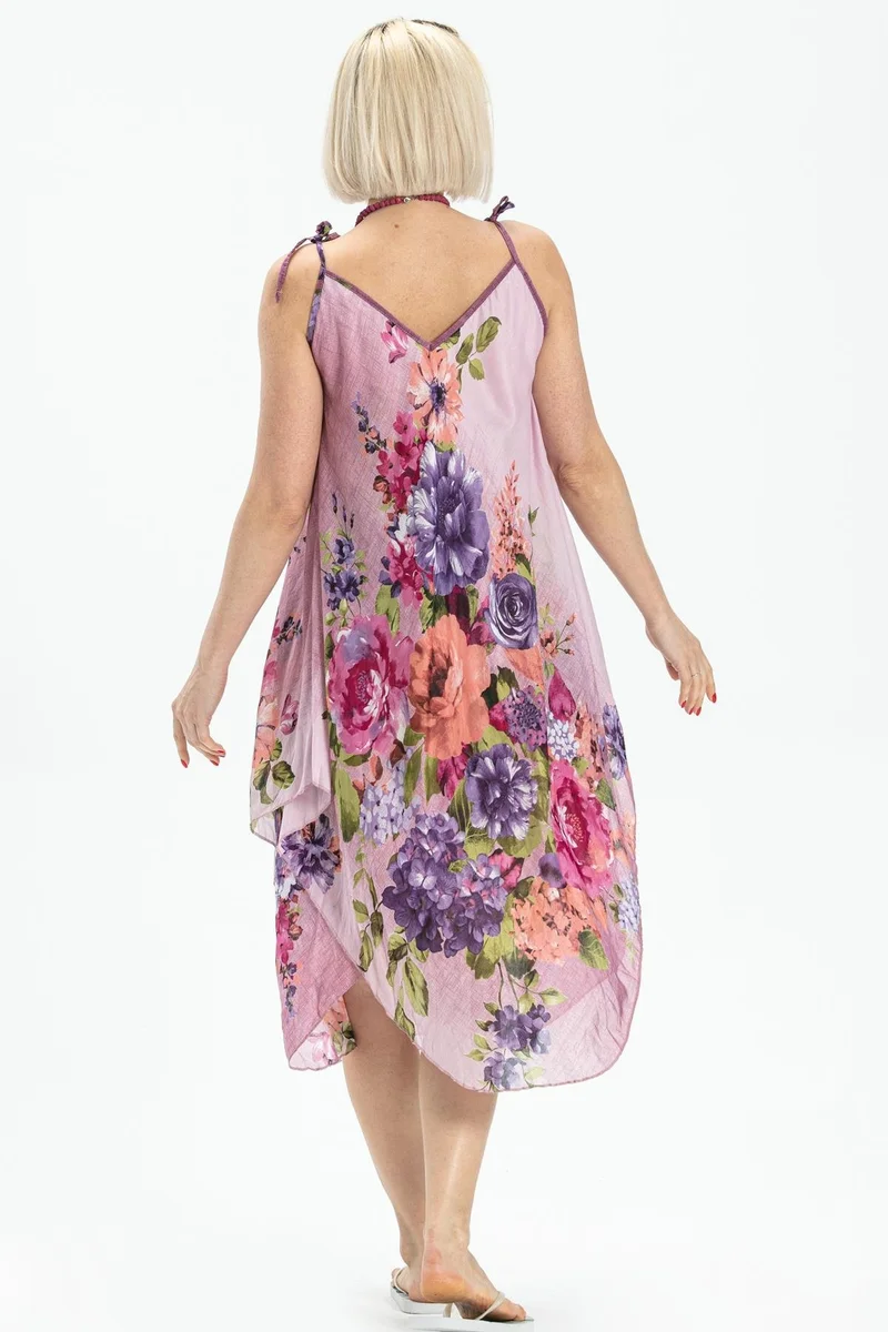 اليش شيل بيزي Floral Chiffon Dress