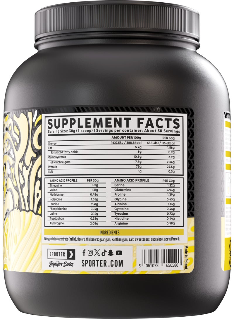 Sporter Whey Protein Powder - High Primary Source Protein 22.5 Grams for Muscle Building, Support & Recovery - Vanilla Ice Cream - Image 2