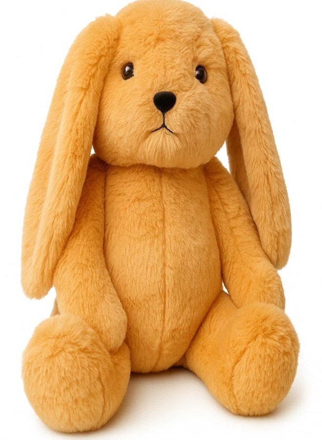 SARO Plush Bunny Stuffed Animal, Soft Caramel Brown Rabbit, Large Floppy Ears, Kids Cuddly Toy - Image 1