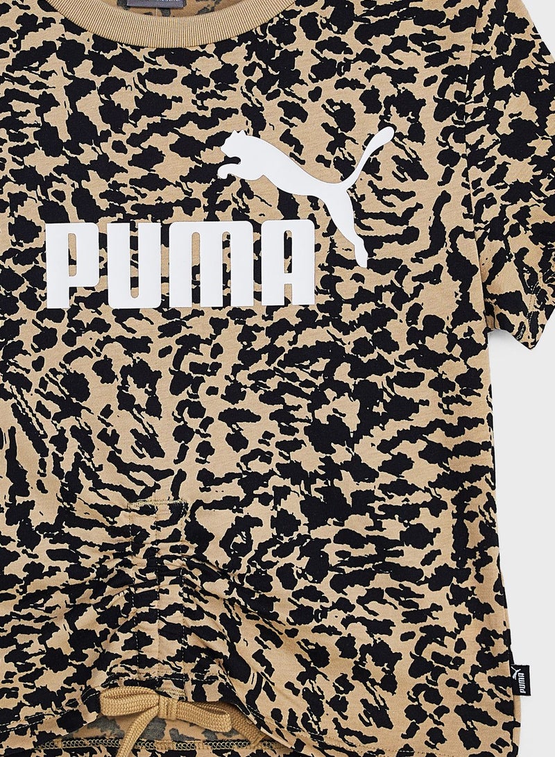 PUMA Kids Essential Animal Aop Knotted T-Shirt - Image 3
