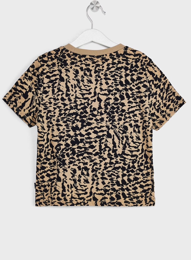 PUMA Kids Essential Animal Aop Knotted T-Shirt - Image 2