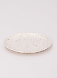 Bright Designs Melamine Dinner Plate   Set of 6 (D 22cm) Creamy with brown  - Image 1