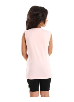 DIADORA Girls Cotton Printed Sleeveless T-Shirt  - Image 3