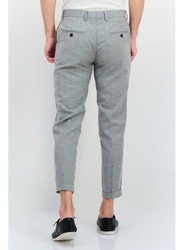 Sorbino Men Regular Fit Textured Dress Pants, Light Grey  - Image 3