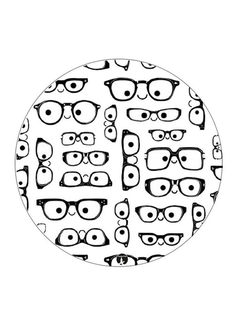 RKN Glasses Printed Mouse Pad  Black