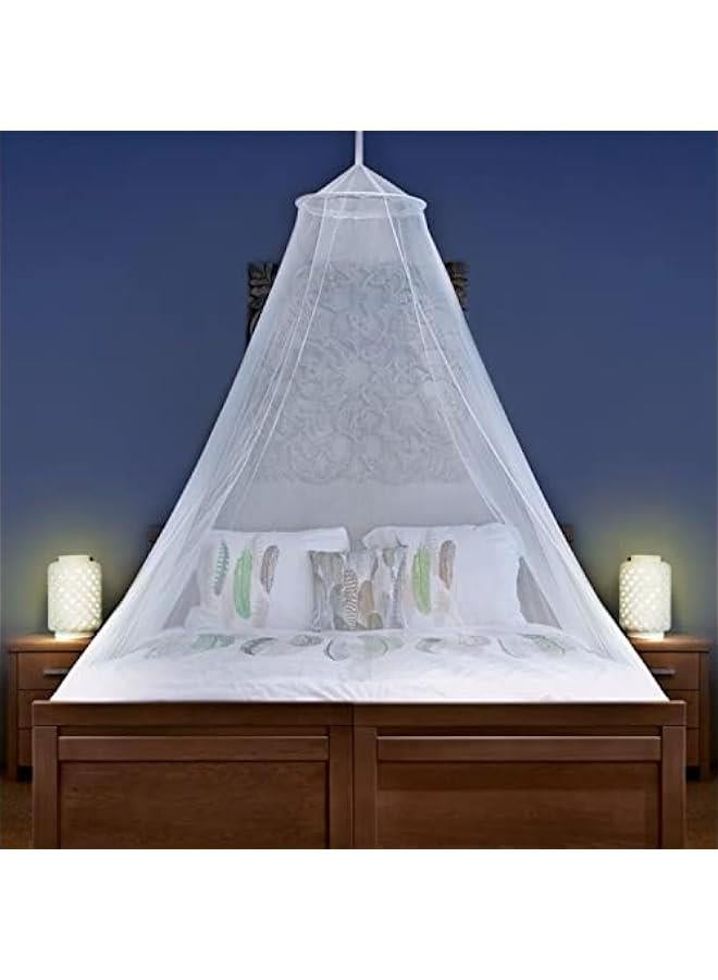Arabest Mosquito Net for Single to King-Sized Beds – Fully-Enclosed Bed Canopy for Travel or Decoration – Free Bag, Hanging Kit & Adhesive Ceiling Hooks for Easy Setup - Image 1