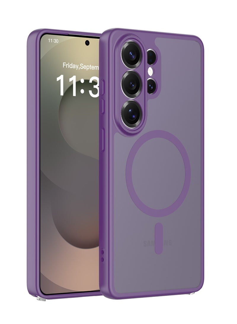 Adando Strong Magnetic Case for Samsung Galaxy S26 Ultra 5G, Compatible with Magsafe, Slim Translucent Matte Mil-Grade Drop Protection Rugged Magnetic Case (Dark Purple, Galaxy S26 Ultra 5G) - Image 1