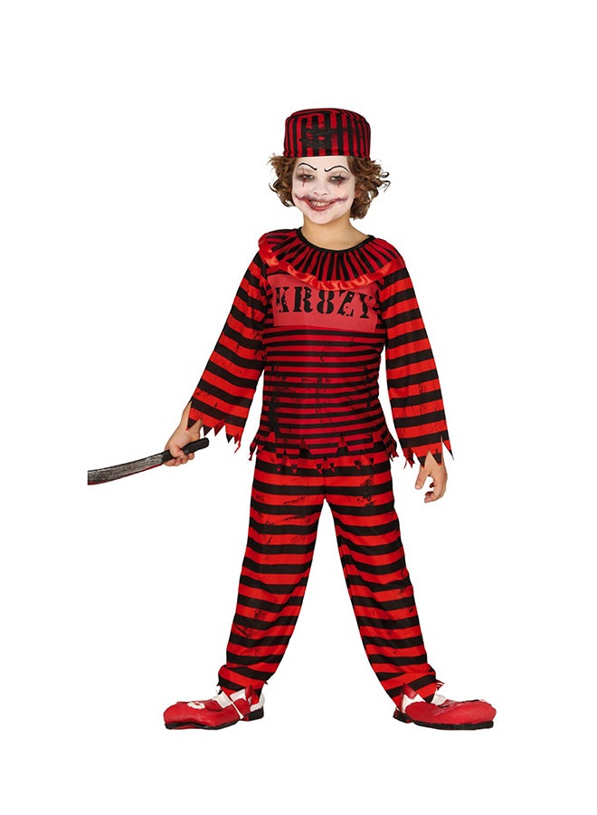 Fiestas Guirca Child Clown Costume, Size 7-9 Years. Costume includes: Hat, Shirt, Trousers 
