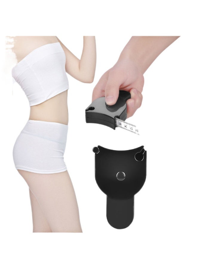 Professional Body Fat Caliper Kit（Y-Shape）& Measuring Tape + Calculator Card - 3-in-1 Skinfold Measurement Tools for Fitness, Weight Loss & Health Tracking with BMI Chart (Black) - Image 2