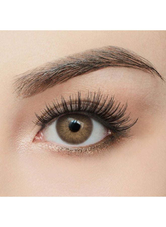 هابييمين عدسات لاصقة تجميلية سنوية للجنسين بلون بني من باتايا، مجموعة تكبير مع علبة - Image 3