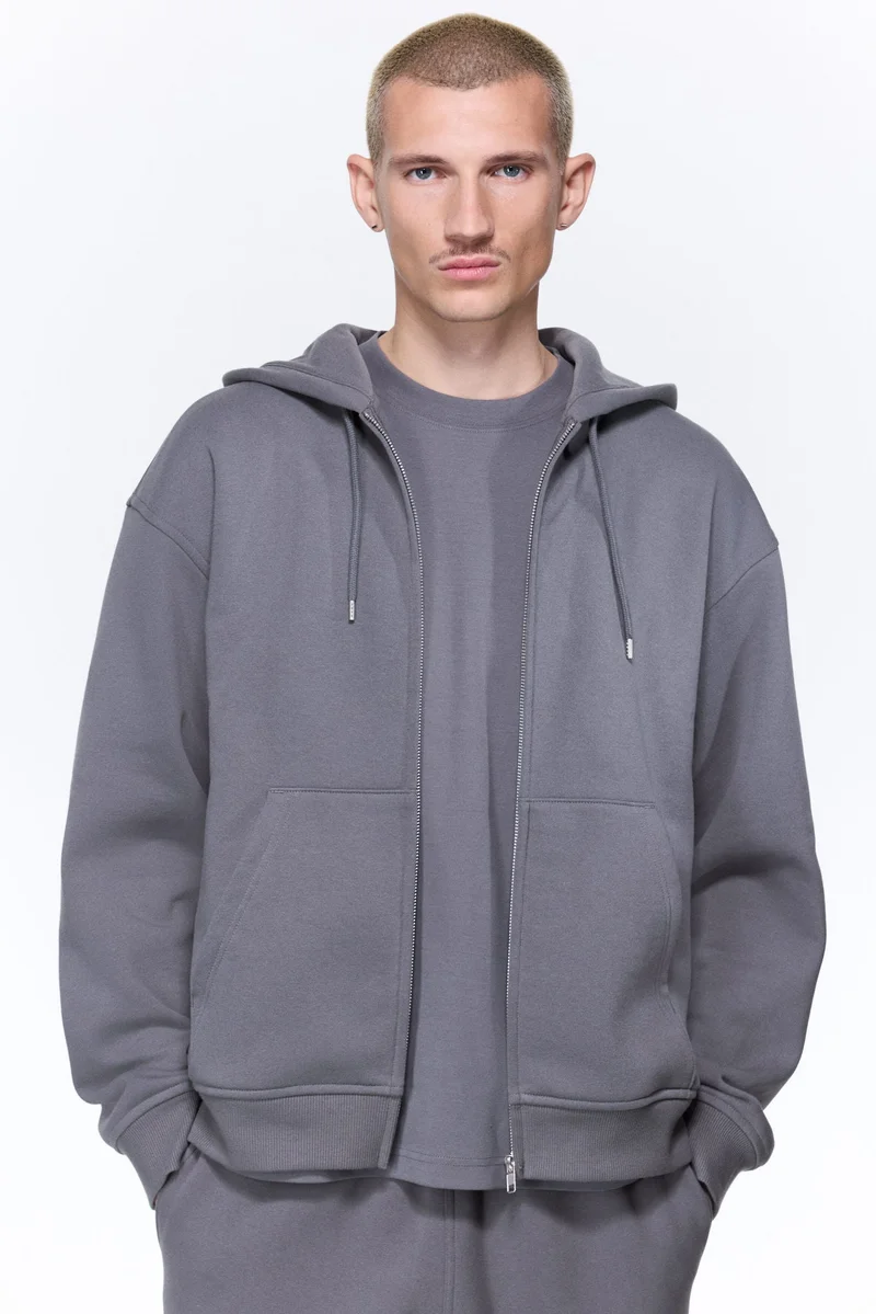 H&M Loose Fit Zip-through hoodie
