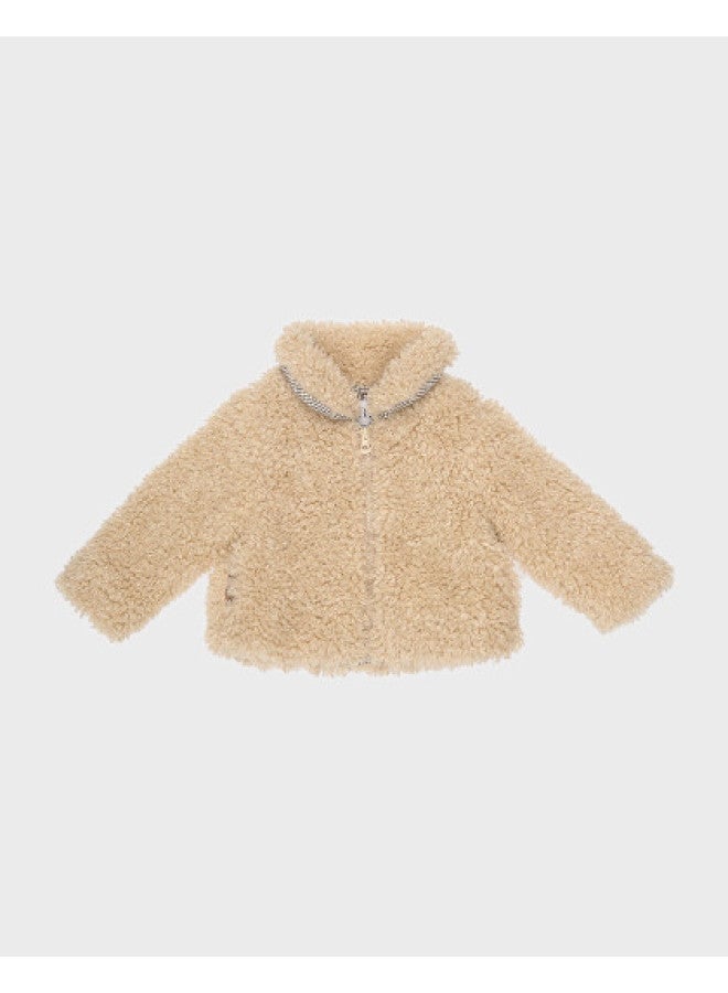 Zara Stylish And Adorable Kids' Faux Shearling Jacket - Cozy & Comfortable - Image 1