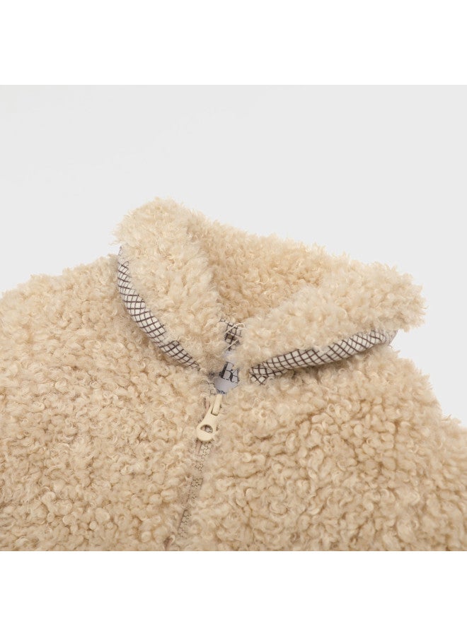 Zara Stylish And Adorable Kids' Faux Shearling Jacket - Cozy & Comfortable - Image 4