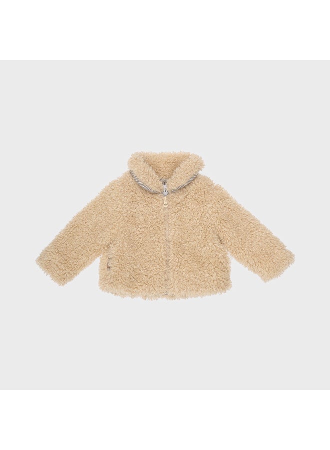 Zara Stylish And Adorable Kids' Faux Shearling Jacket - Cozy & Comfortable - Image 2