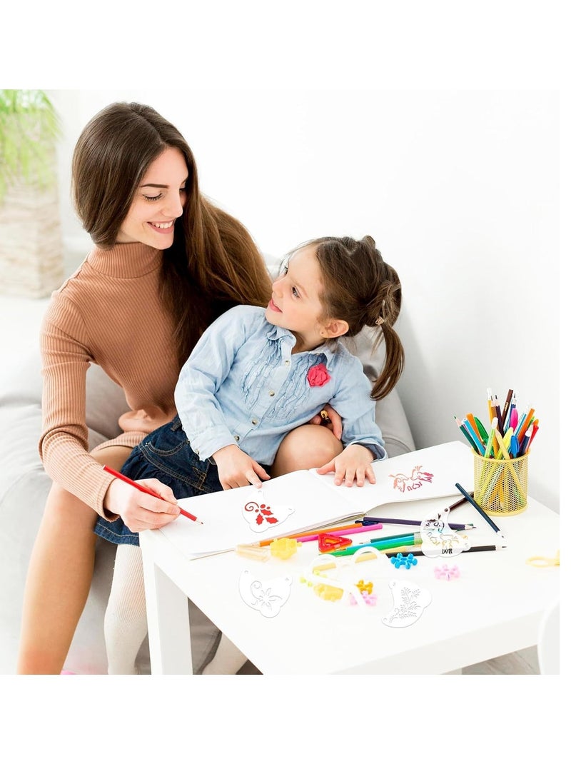 20 الوشم قالب حزمة ، قابلة لإعادة الاستخدام رسم الوجه قالب ، قالب الوشم العين ، والأطفال لون الجسم قالب ، الطرف ، عطلة ،  ، ماكياج - Image 2