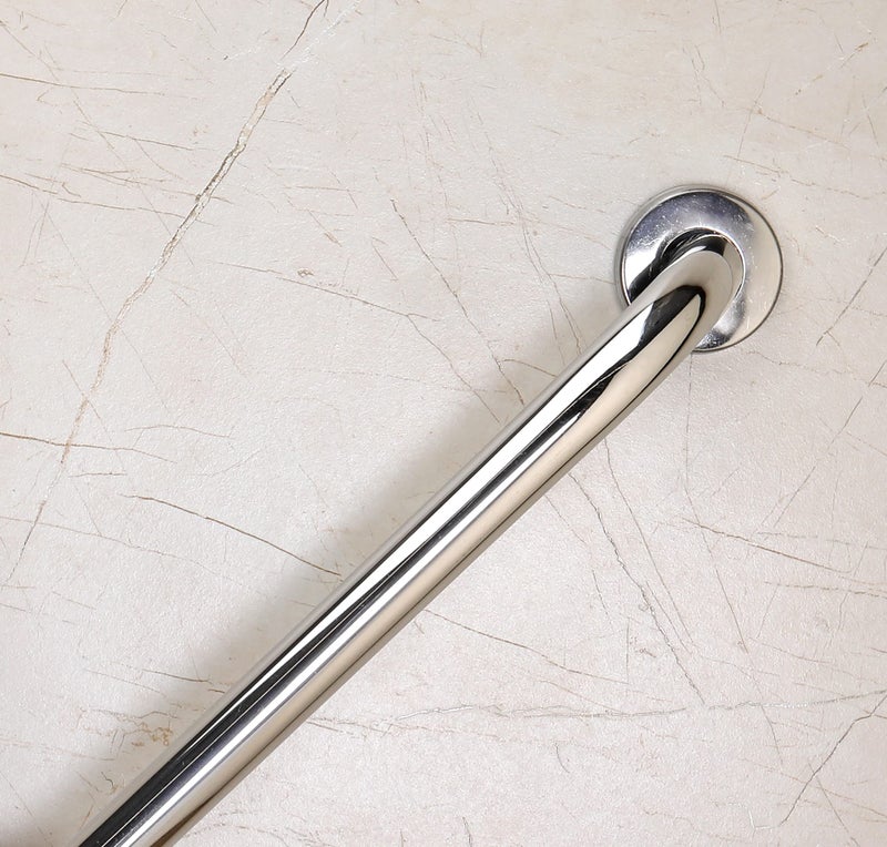 FORTUNE Stainless Steel Wall Mounted Grab Bar, Towel Bar, Bathtub Rails, Safety Hand Support Balance Handle Bars, Bathroom Accessories for Home, Hotel- Chrome Finish (18 Inch, Pack of 1) - Image 4
