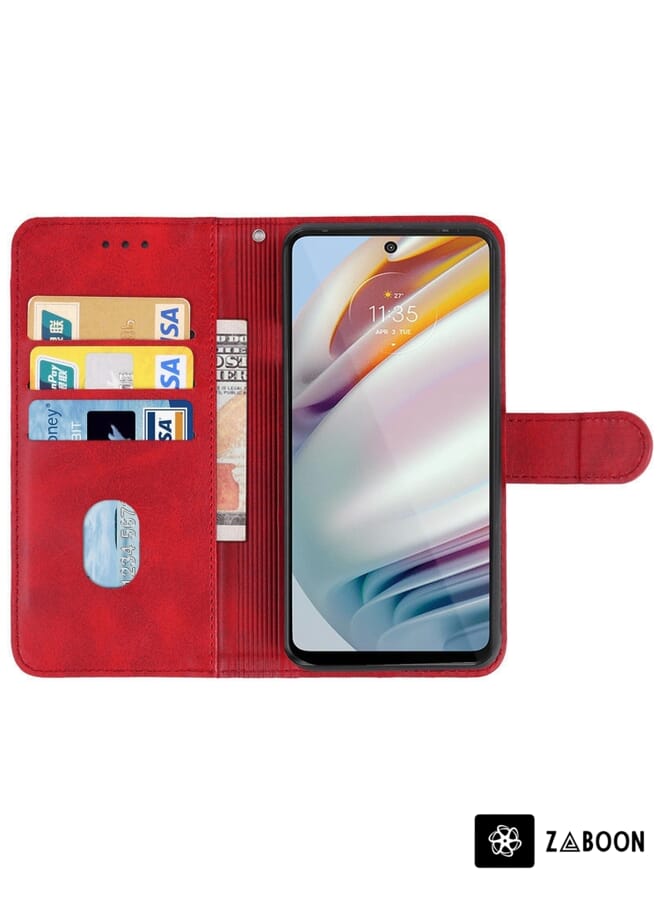 Zaboon Protective Case Cover For Motorola Moto G60 / G40 Fusion Leather - Image 3