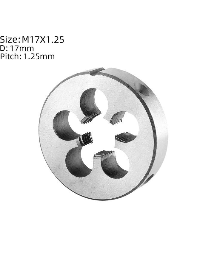 Burkit M17 X 1.25 Tap and Die Set, M17 x 1.25 Machine Thread Tap and Round Die Right Hand - Image 3