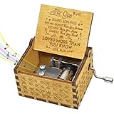 Sooye Hand Crank Music Box for Son Gifts from Mom, Plays The Tune You are My Sunshine Unique Gifts for Son Vintage - Image 1