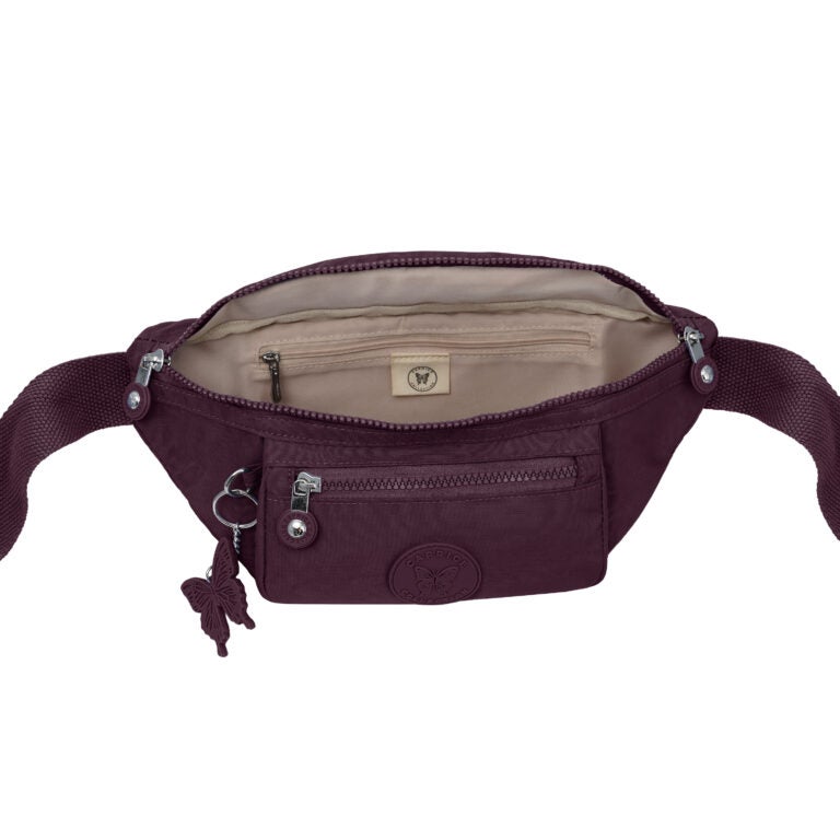 CAPRICE COLLECTION Unisex Bum Bag – Burgundy, Water-Resistant Nylon, 2.1L - Image 5