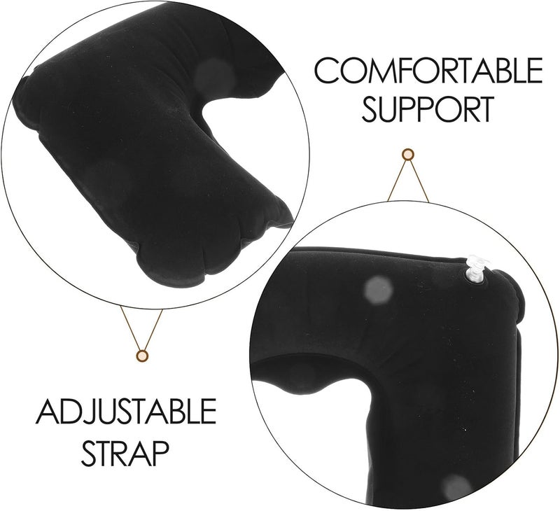 Globally selected raw material SHINEOFI Inflatable Travel Neck Pillow Airplane with Eye Mask and, Portable U-Shaped Inflatable Neck Pillow for Flight Comfort and Rest, Black Travel Sleep Kit for Adults All-round applied quality Cost saving design picks Working day delivery service Single & bulk storage compatible Season change compatible build All user group compatible Authorized haulage delivery Gulf market trial optimized design Balanced universal design Ventilated design Economical varied design options Field test upgraded craftsmanship Global sizing options Carefully selected solid material Batch consistent craftsmanship Wide range expanded design Daily wear upgraded resistant material Salt mist resistant Well-engineered versatile build Salt resistant coating Multi-use detailed build Changing environment compatible Cleaner resistant Easy lifting build - Image 3