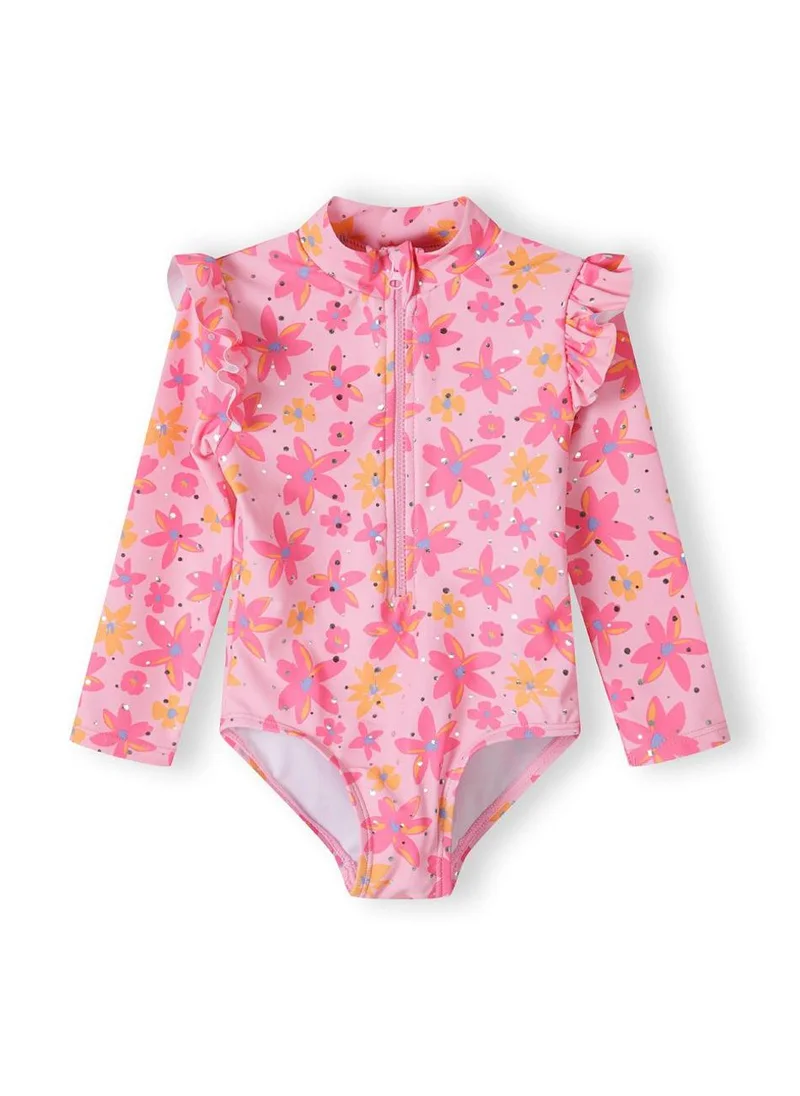 مينوتي Kids Girls Long Sleeve Rash Bodysuit