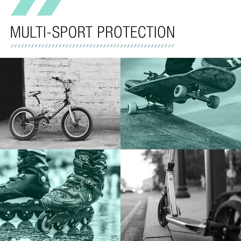 80Six Multi-Sport Pad Set– Protective Gear for Skateboarding, Biking, Roller Skating, and Scooter - Image 5
