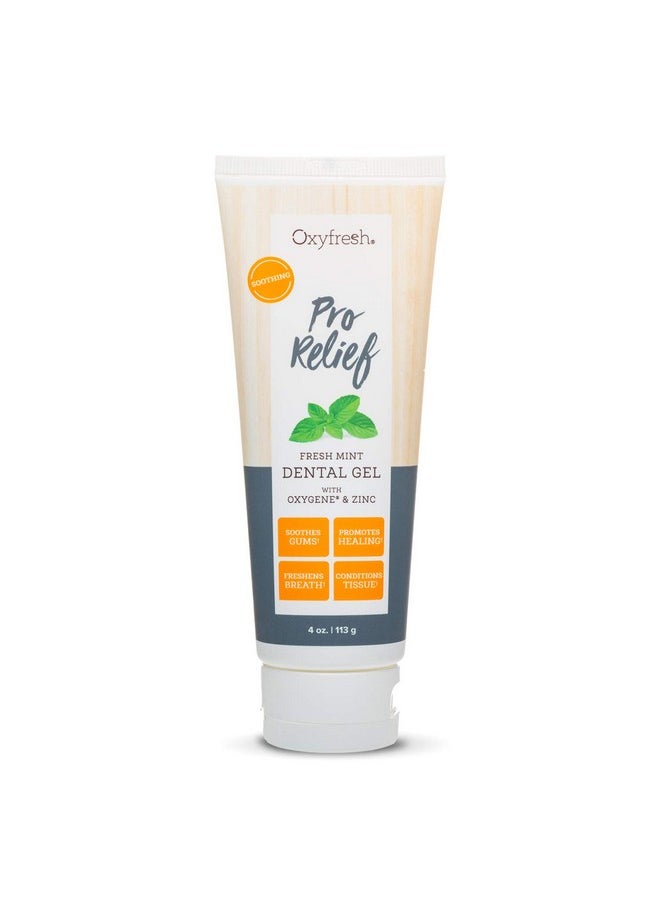 Oxyfresh - Premium Pro Relief Dental Gel With Zinc Infused With Aloe Vera Chamomile And Xylitol Dentist Recommended To Help Soothe Gum Tissue. 4 Oz. - Image 1
