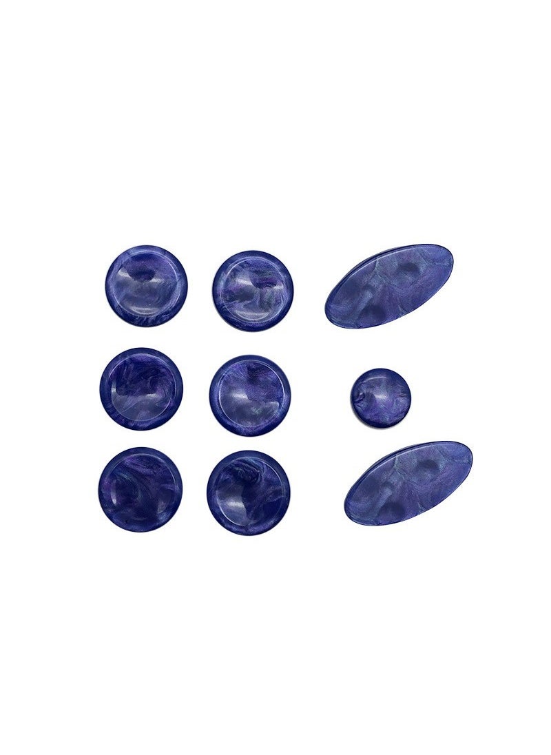 Generic - Saxophone snap mica sheet saxophone Pearl Mica sheet saxophone button sheet saxophone plastic Press SheetPlastic snap button blue Plastic snap button blue - Image 1